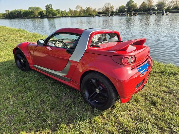 Smart Roadster 452, Auto's, Smart, Particulier, Roadster, Open dak, Benzine, Euro 4, Cabriolet, 2 deurs, Automaat, Rood, Leder