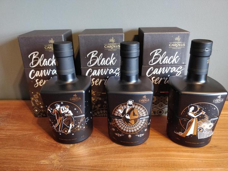 Gouden Carolus - eerste editie - “Black Canvas Series”, Verzamelen, Wijnen, Zo goed als nieuw, Ophalen of Verzenden
