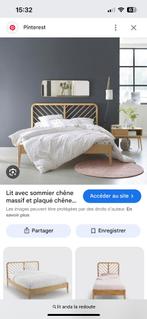 Lit double la Redoute modèle « Anda »/Dubbel bed La Redoute, Ophalen, Bruin, Tweepersoons, Zo goed als nieuw