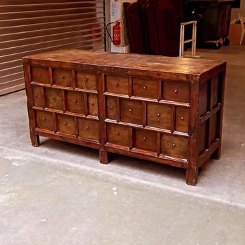 Meuble de métier Sideboard comptoir Vintage1850's antiquité 