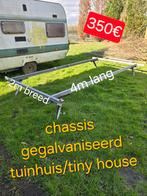 Tuinhuis tiny house pipowagen caravan chassis plateau metal, Abri de jardin, Enlèvement ou Envoi