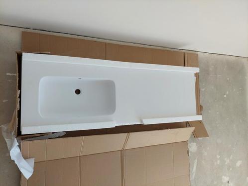 Wastafeltablet kunstmarmer 160,5cm x 51,5cm, Doe-het-zelf en Bouw, Sanitair, Nieuw, Wastafel, Ophalen