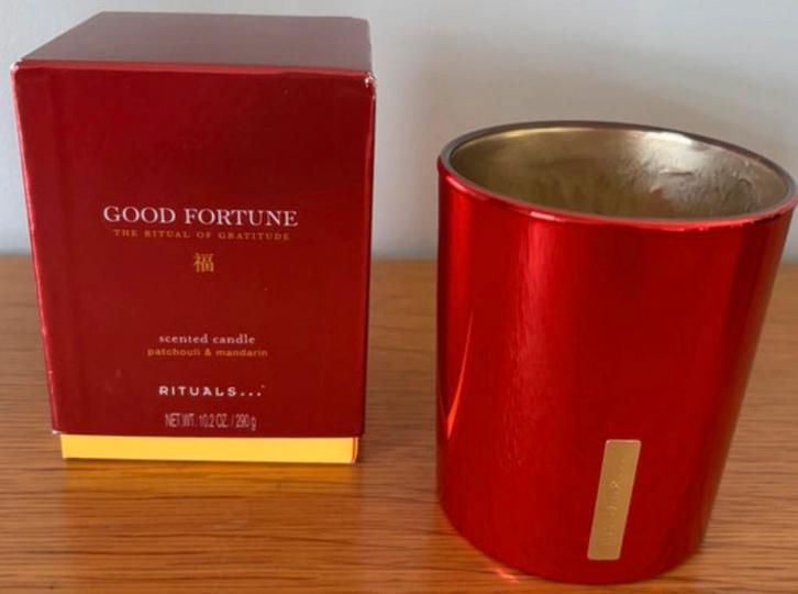 Rituals Good Fortune kaarshouder, Huis en Inrichting, Woonaccessoires | Kandelaars en Kaarsen, Zo goed als nieuw, Kaars, Rood