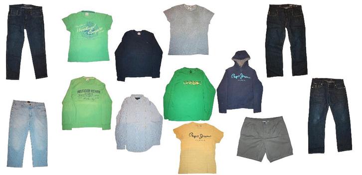 lot gedragen merkkleding, Kleding | Heren, Heren-kledingpakketten, Gedragen, Overige maten, Verzenden