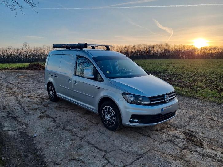 Van aménagé VW Caddy Maxi de 2016, 2.0 TDI 140Ch, Caravanes & Camping, Camping-cars, Particulier, jusqu'à 2, Modèle Bus ou Fourgon aménagé