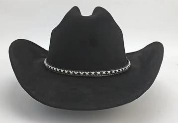Cowboyhoed Suede Met Handgeweven Mesh Riem (Nieuw)  beschikbaar voor biedingen