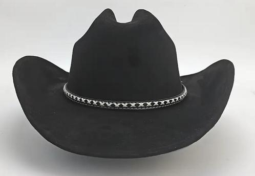 Cowboyhoed Suede Met Handgeweven Mesh Riem (Nieuw), Kleding | Heren, Hoeden en Petten, Nieuw, Hoed, Ophalen of Verzenden