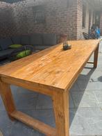 Volle teak eettafel en zitbank, Huis en Inrichting, Ophalen, Zo goed als nieuw