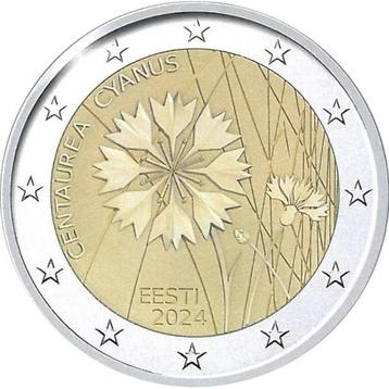Lot 3 munt 2 euro Estland UNC 2022 - 2024