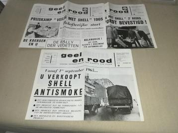 Tijdschrift geel en rood shell beschikbaar voor biedingen