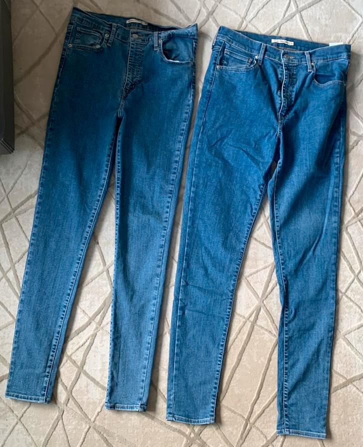 2 levis mile high super skinny w31/L32, Kleding | Dames, Spijkerbroeken en Jeans, Zo goed als nieuw, Ophalen of Verzenden