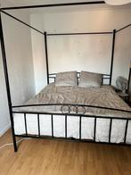 Tweepersoons hemelbed + matras in goede staat, Huis en Inrichting, Slaapkamer | Bedden, Ophalen, Zo goed als nieuw, Tweepersoons