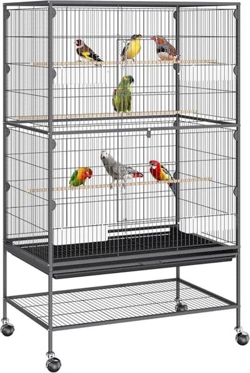 Vogelkooi - parkiet - papegaai - valkparkiet, Dieren en Toebehoren, Vogels | Hokken en Kooien, Zo goed als nieuw, Volière, Metaal