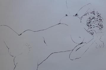 GEORGES GRARD / DE ZWARTE PANTER / ZW-W ZEEFDRUK / 44x63cm beschikbaar voor biedingen
