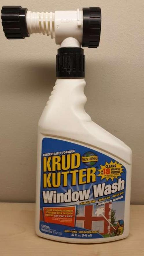 Krud Kutter window wash, 946ml, geconcentreerde formule, vol, Huis en Inrichting, Schoonmaakartikelen, Ophalen of Verzenden