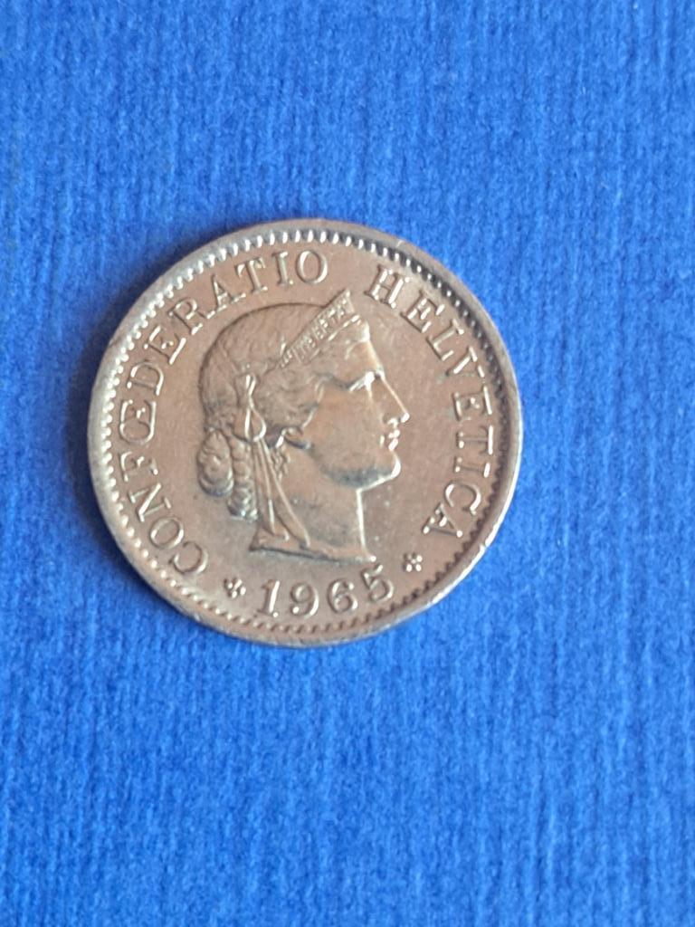 1965 Suisse 5 centimes, rares, Envoi, Autres pays, Monnaie en vrac