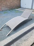 Ligstoel aluminium, Jardin & Terrasse, Chaises longues, Enlèvement ou Envoi, Utilisé, Aluminium