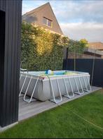 Zwembad intex 400x200x100 met trap en pomp, Ophalen, Zo goed als nieuw