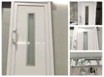 PVC deur met wit glas of half glas, inclusief handgreep, Ophalen, Nieuw