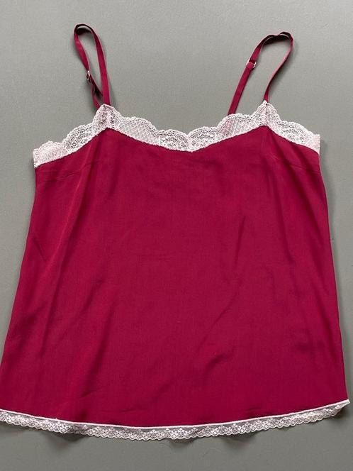 ZGAN matzijden top Zadig & Voltaire, wijnrood, mt S, Kleding | Dames, Topjes, Zo goed als nieuw, Maat 36 (S), Rood, Zonder mouw