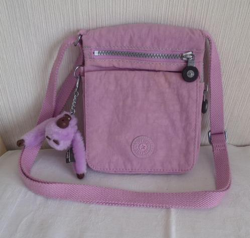 Kipling Pink „Eldorado” + schoudertas met aap, Handtassen en Accessoires, Tassen | Schoudertassen, Gebruikt, Kipling, Roze, Ophalen of Verzenden