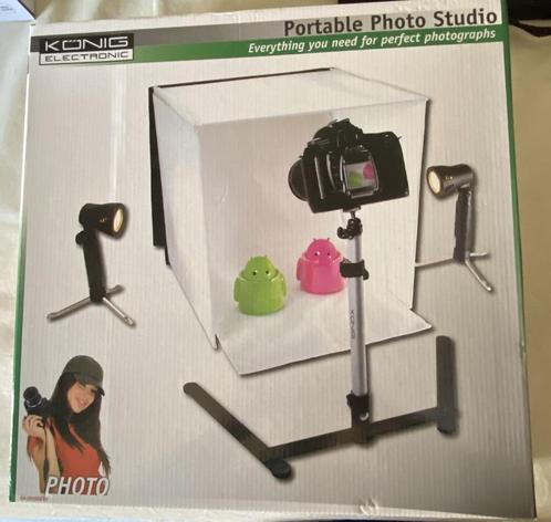 Opvouwbare mini fotostudio König KN-Studio010, Audio, Tv en Foto, Fotografie | Fotostudio en Toebehoren, Zo goed als nieuw, Complete fotostudio