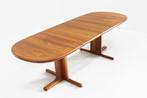 Vintage deense ovalen uitschuifbare eettafel tafel teak, Antiek en Kunst, Ophalen