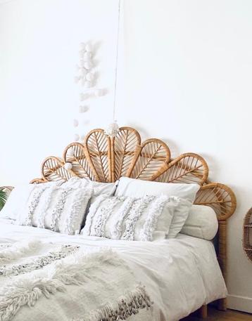 BEDFRAME, Boho, Comme neuf, Brun, Enlèvement