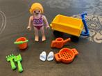 Playmobil meisje met bolderwagen bolderkar, Kinderen en Baby's, Ophalen of Verzenden, Zo goed als nieuw, Complete set