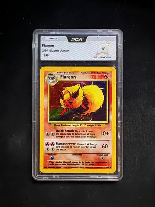 Pokémon Flareon Jungle - NO SYMBOL ERROR CARD - PCA 8, Hobby en Vrije tijd, Verzamelkaartspellen | Pokémon, Zo goed als nieuw