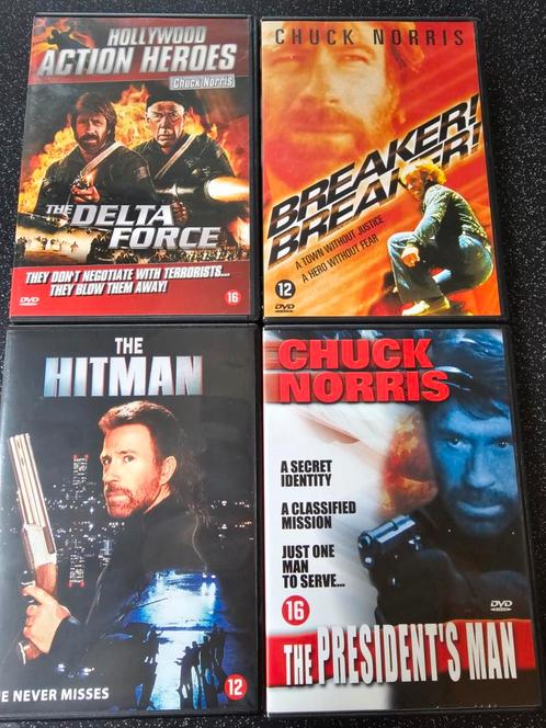 Chuck Norris - 4 films voor 10 €, CD & DVD, DVD | Action, Comme neuf, Action, À partir de 12 ans, Enlèvement ou Envoi