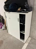 Witte archiefkast / Armoire, Huis en Inrichting, Kasten | Roldeurkasten en Archiefkasten, Ophalen, Zo goed als nieuw, Met slot