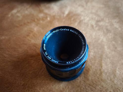 Asahi Macro 50mm f4 Super - met Canon EF-adapter, Audio, Tv en Foto, Foto | Lenzen en Objectieven, Gebruikt, Macrolens, Ophalen of Verzenden
