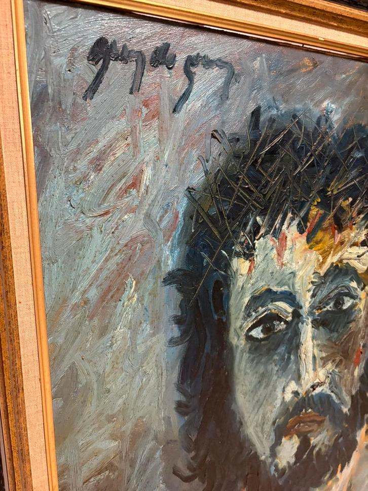 Schilderen en schilderen - Christus - Guy de Jong, Antiek en Kunst, Antiek | Religieuze voorwerpen, Ophalen