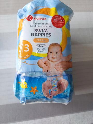 Zwempampers, 11 stuks, 3 tem 8 kg. beschikbaar voor biedingen