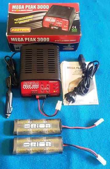 Protech Mega Peak 3000 snellader op 220V/12V + 2 batterijen beschikbaar voor biedingen