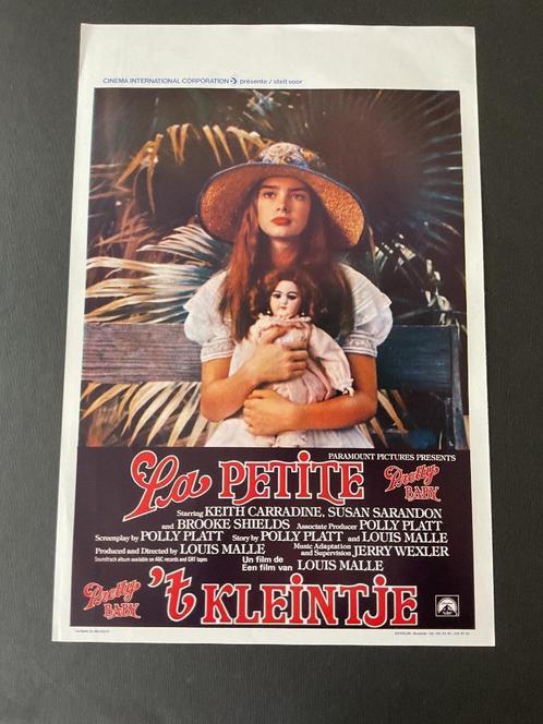 Filmaffiche PRETTY BABY Brook Shields, David Carradine, Verzamelen, Film en Tv, Zo goed als nieuw, Film, Poster, Verzenden