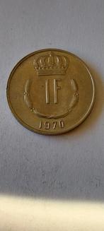 Luxemburg 1 frank 1970, Postzegels en Munten, Munten | België, Verzenden, Metaal, Losse munt