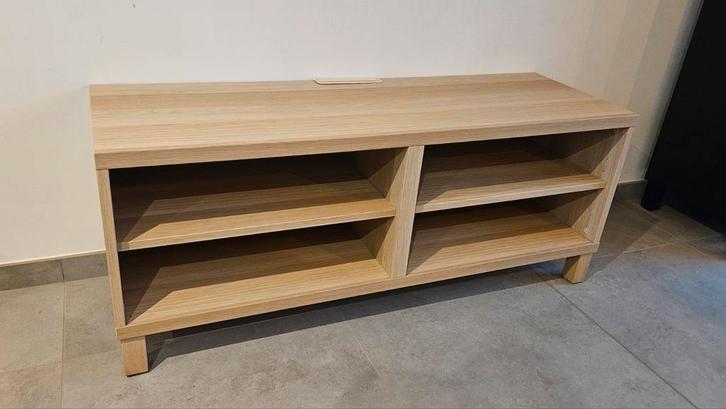 IKEA BESTÅ tv-meubel – wit eikeneffect – zeer goede staat, Huis en Inrichting, Kasten |Televisiemeubels, Zo goed als nieuw, Minder dan 100 cm