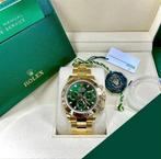 Rolex daytona green dial yellow gold, Handtassen en Accessoires, Horloges | Heren, Ophalen, Rolex, Zo goed als nieuw, Goud