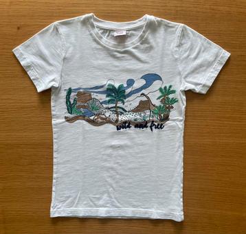 T-shirt blanc imprimé TAO - 8 ans - 4€