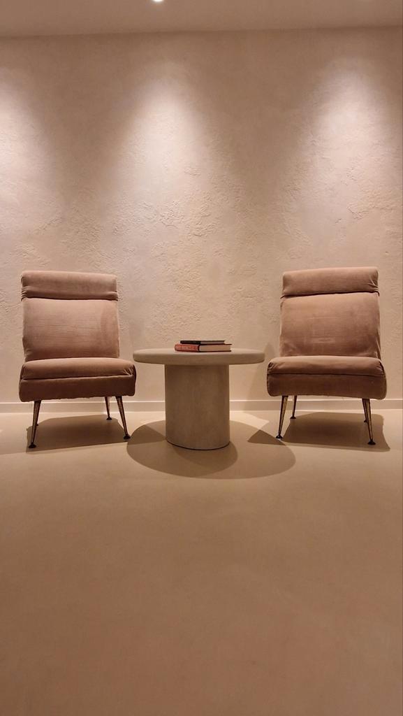 Lot de 2 chaises de cocktail vintage - années 1960 - Intempo, Maison & Meubles, Fauteuils, Utilisé, 50 à 75 cm, Enlèvement ou Envoi