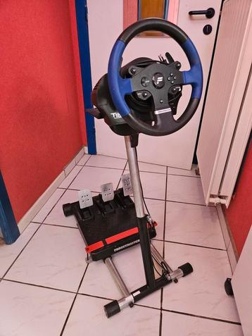 Volant de course T150 + pédales T-3PM + Wheel Stand Pro