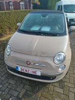 Fiat 500 cabrio in goede staat, Auto's, Euro 5, Leder en Stof, Beige, Handgeschakeld