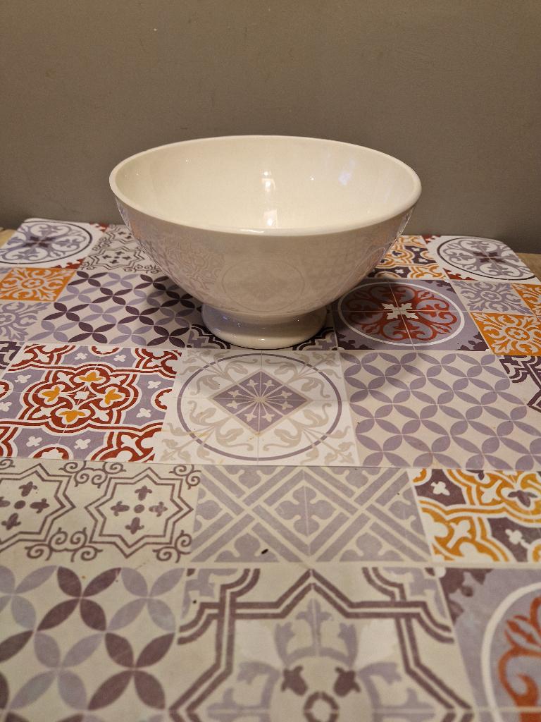 Bol XXL Digoin Sarreguemines, Antiek en Kunst, Antiek | Keramiek en Aardewerk, Ophalen of Verzenden