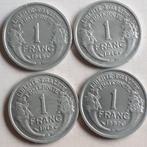 FRANCE:4 X 1 FRANC= RARE 1945 B + SPL 1946B+1948 B+ SPL 1957, Timbres & Monnaies, Monnaies | Europe | Monnaies non-euro, Série