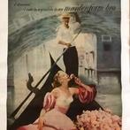 Vintage poster op doek: gondel in Venetië, Ophalen, Zo goed als nieuw