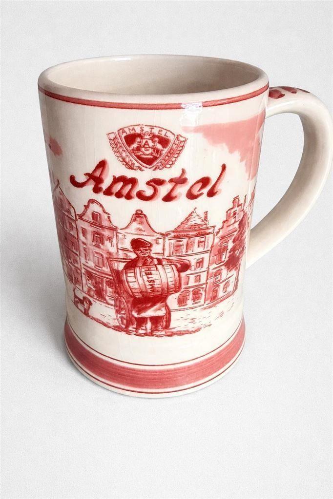 Amstel bierpul met Amsterdam straatbeeld, Collections, Marques de bière, Neuf, Chope(s), Amstel, Enlèvement ou Envoi
