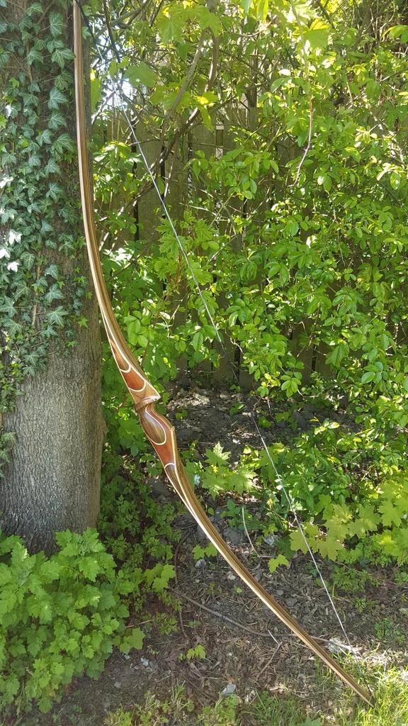 Arc (Longbow) Kaiser Portchester gaucher en parfait état., Sport en Fitness, Handboogschieten, Zo goed als nieuw, Longbow, Ophalen