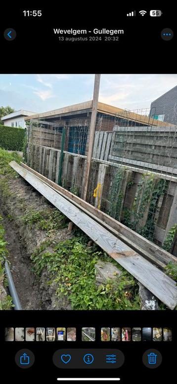 8 dikke Balken beschikbaar voor biedingen